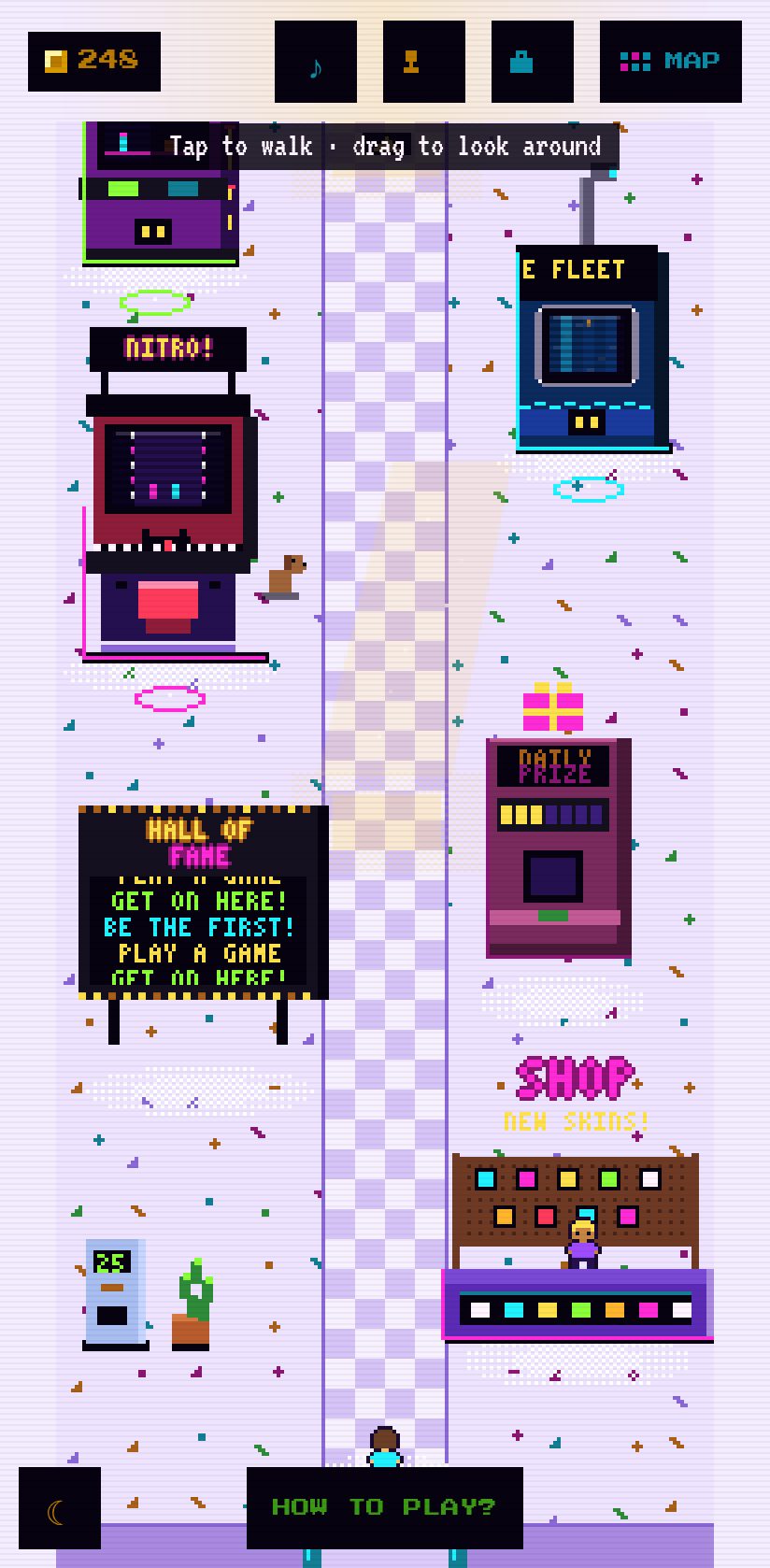 Glovebox Arcade screenshot: Day mode