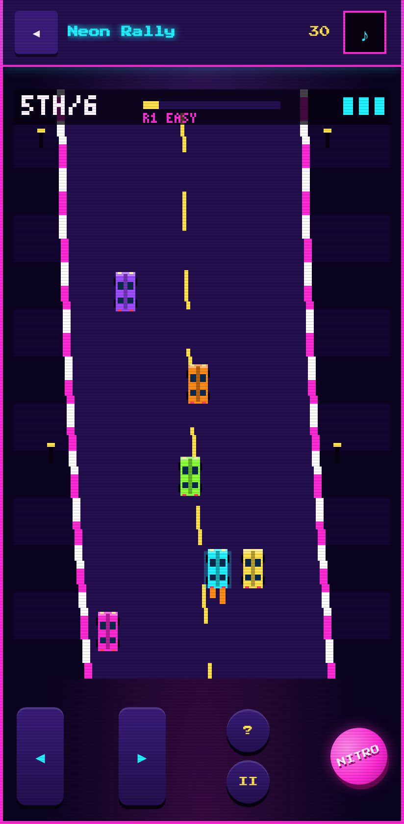 Glovebox Arcade screenshot: Neon Rally