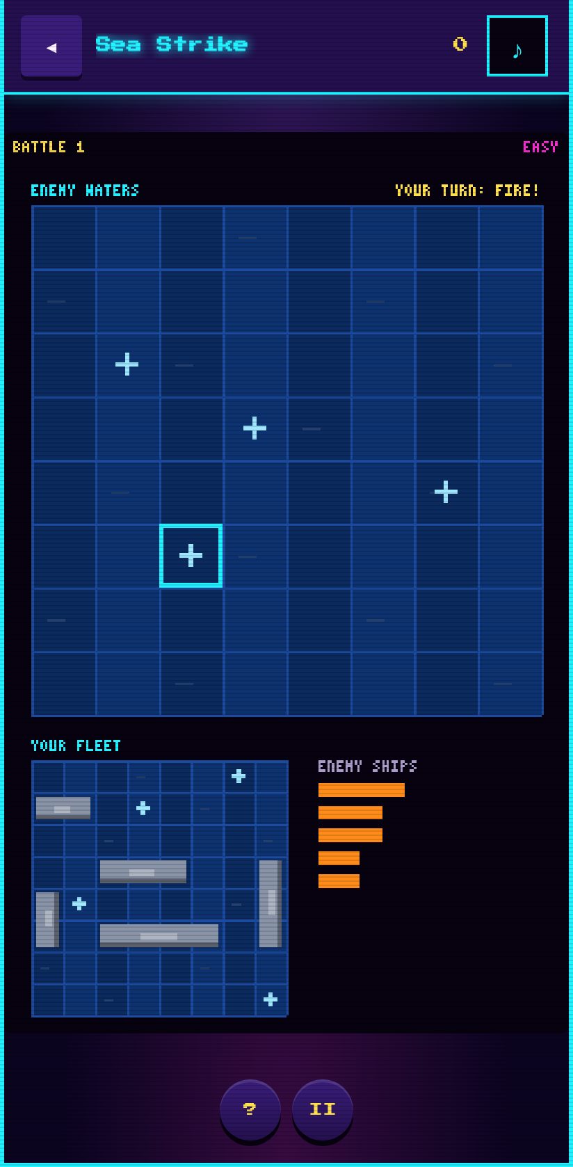 Glovebox Arcade screenshot: Sea Strike