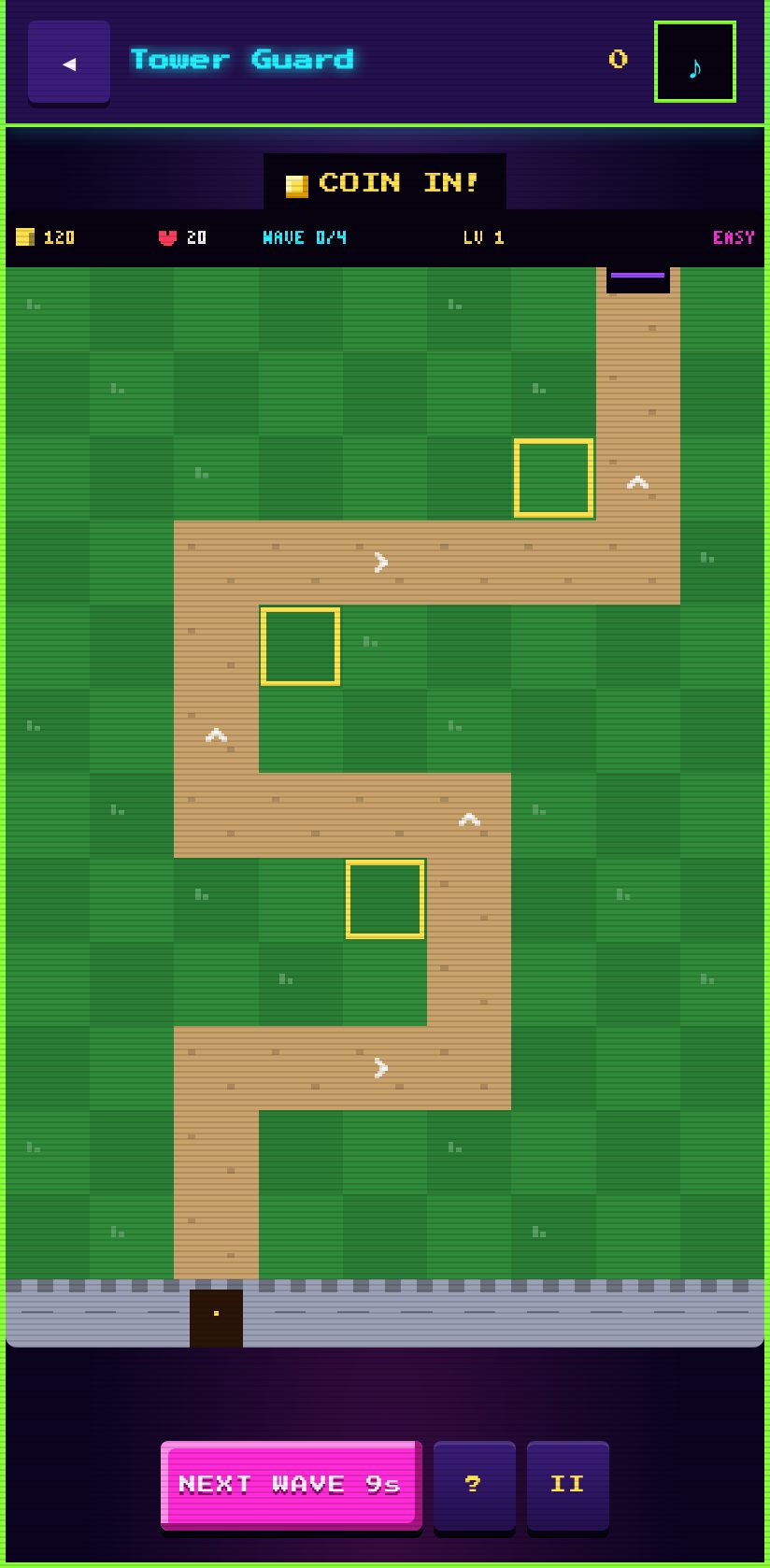 Glovebox Arcade screenshot: Tower Guard